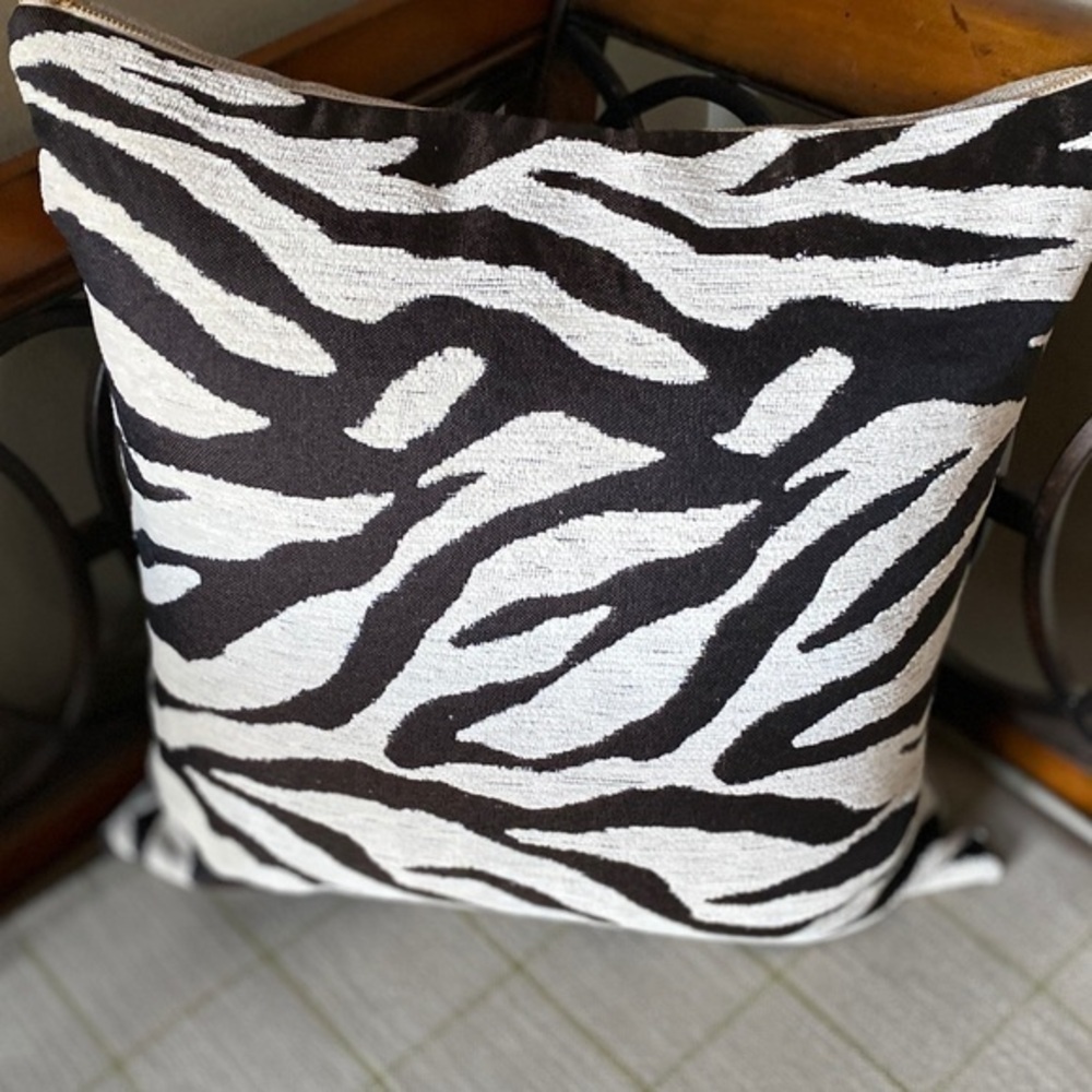 2 Custom Made Zebra Pillow Covers